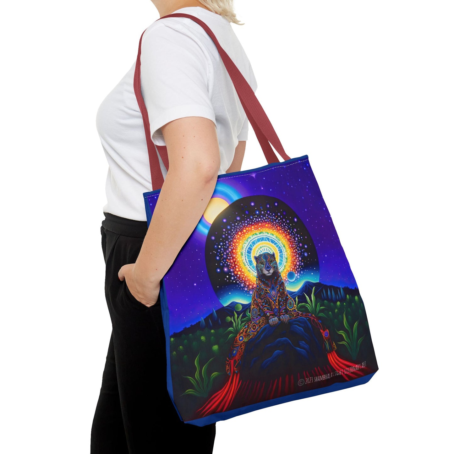 Cosmic Jaguar Tote Bag