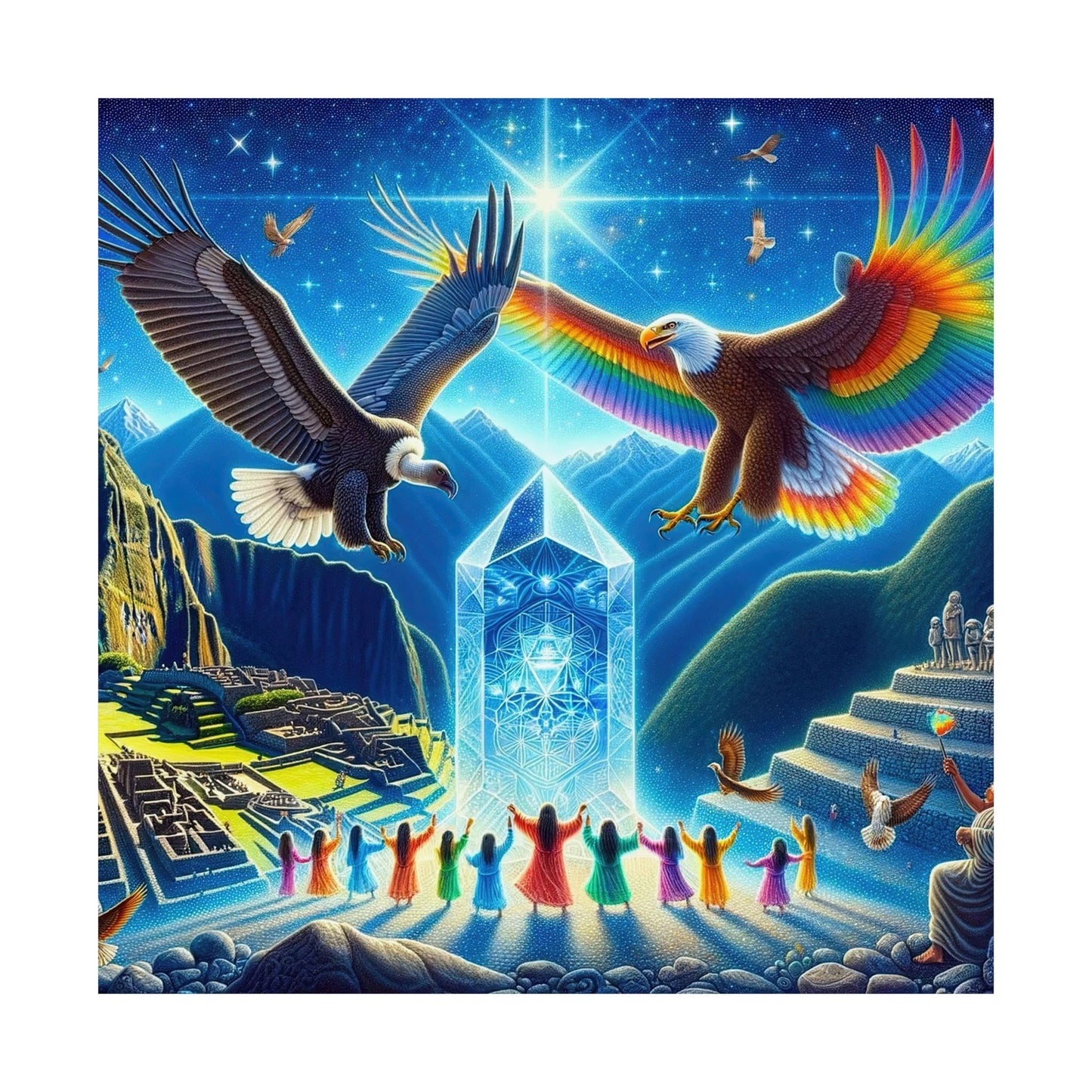 Prophecy of Eagle and Condor - Museum Grade Matte Print Posters