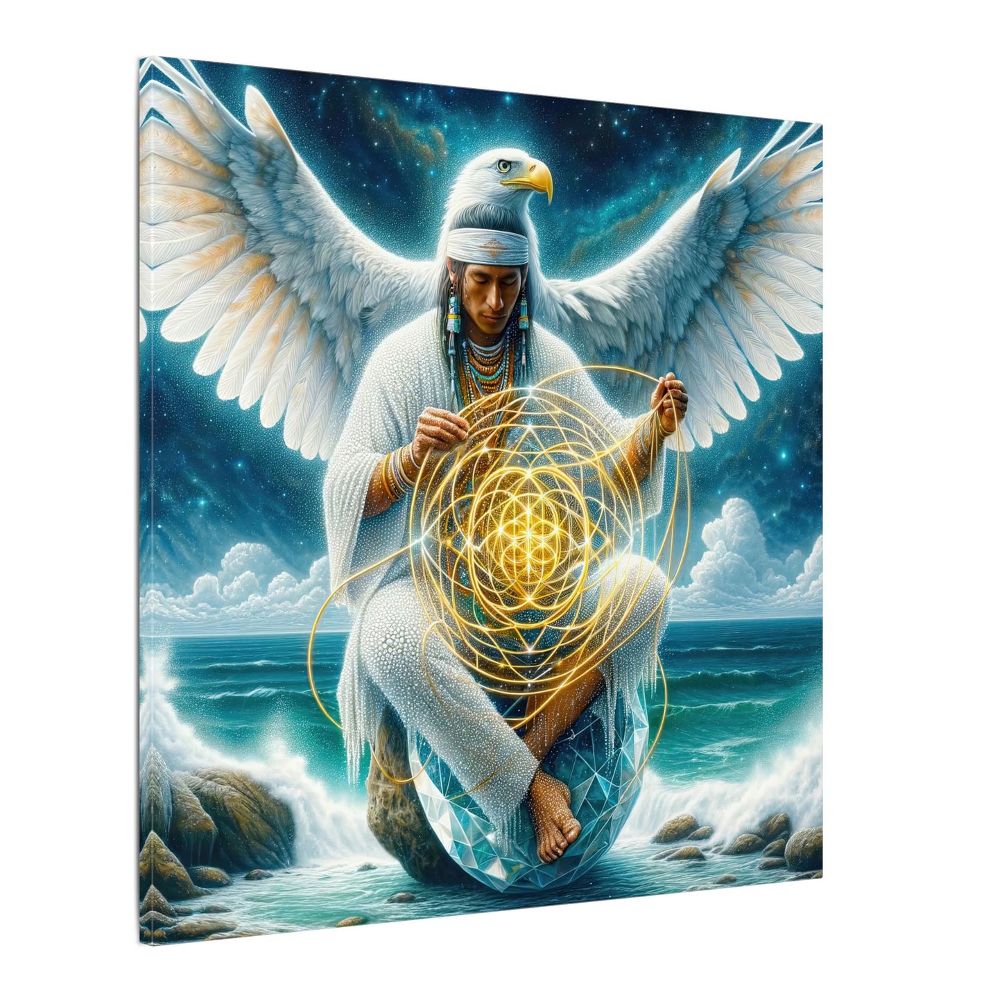 The Weaver of Light-Matte Canvas Art