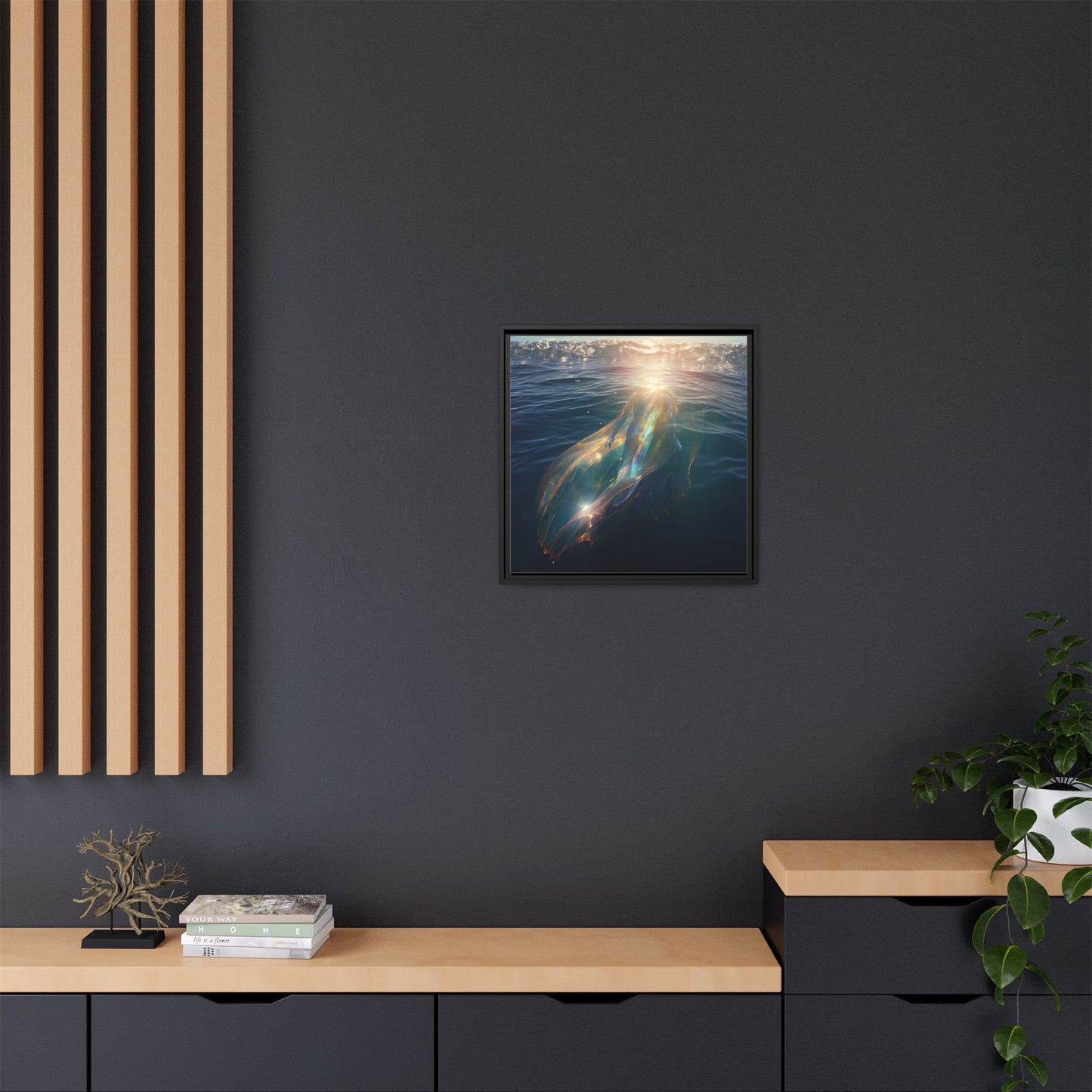 Water of Light-Framed Matte Canvas Print