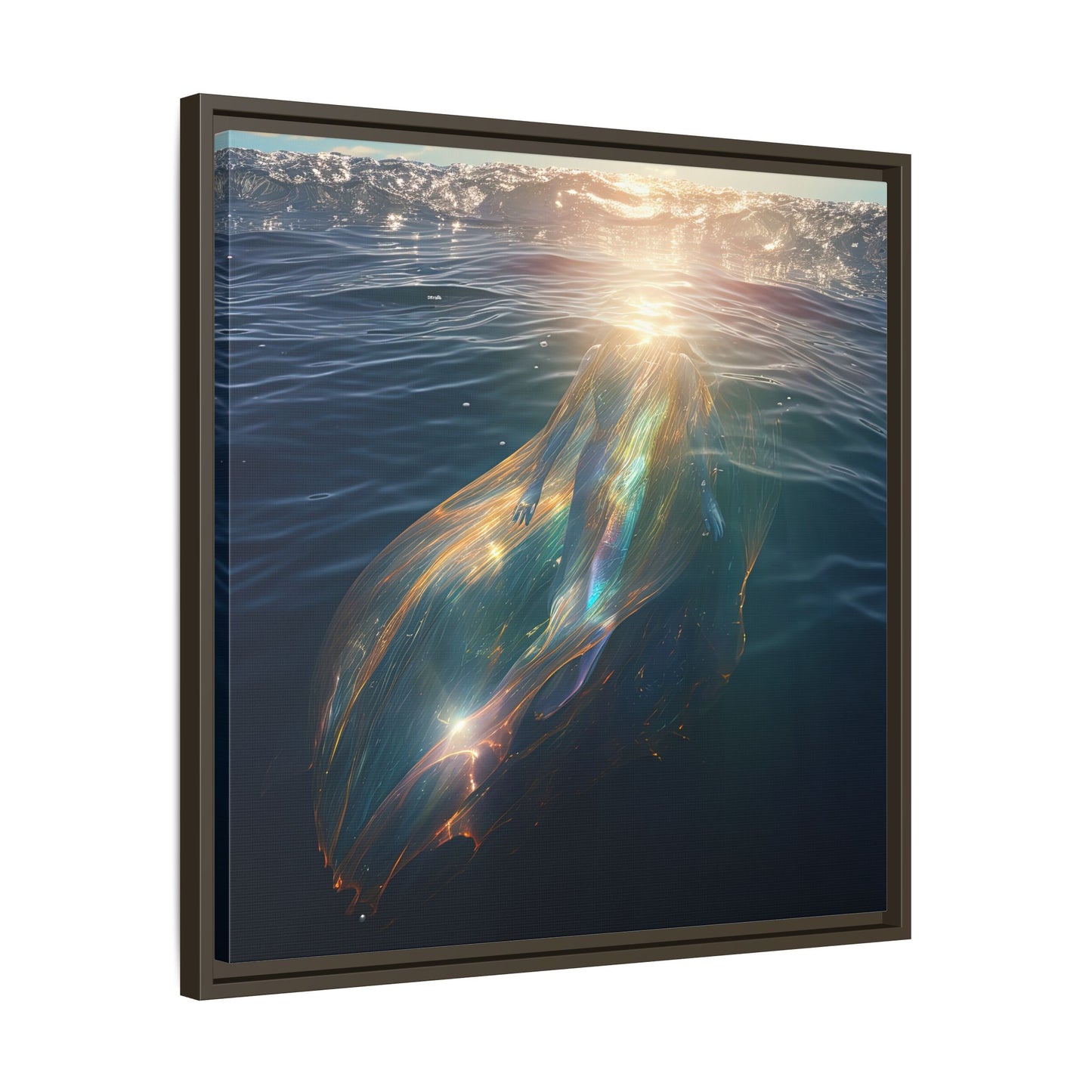 Water of Light-Framed Matte Canvas Print