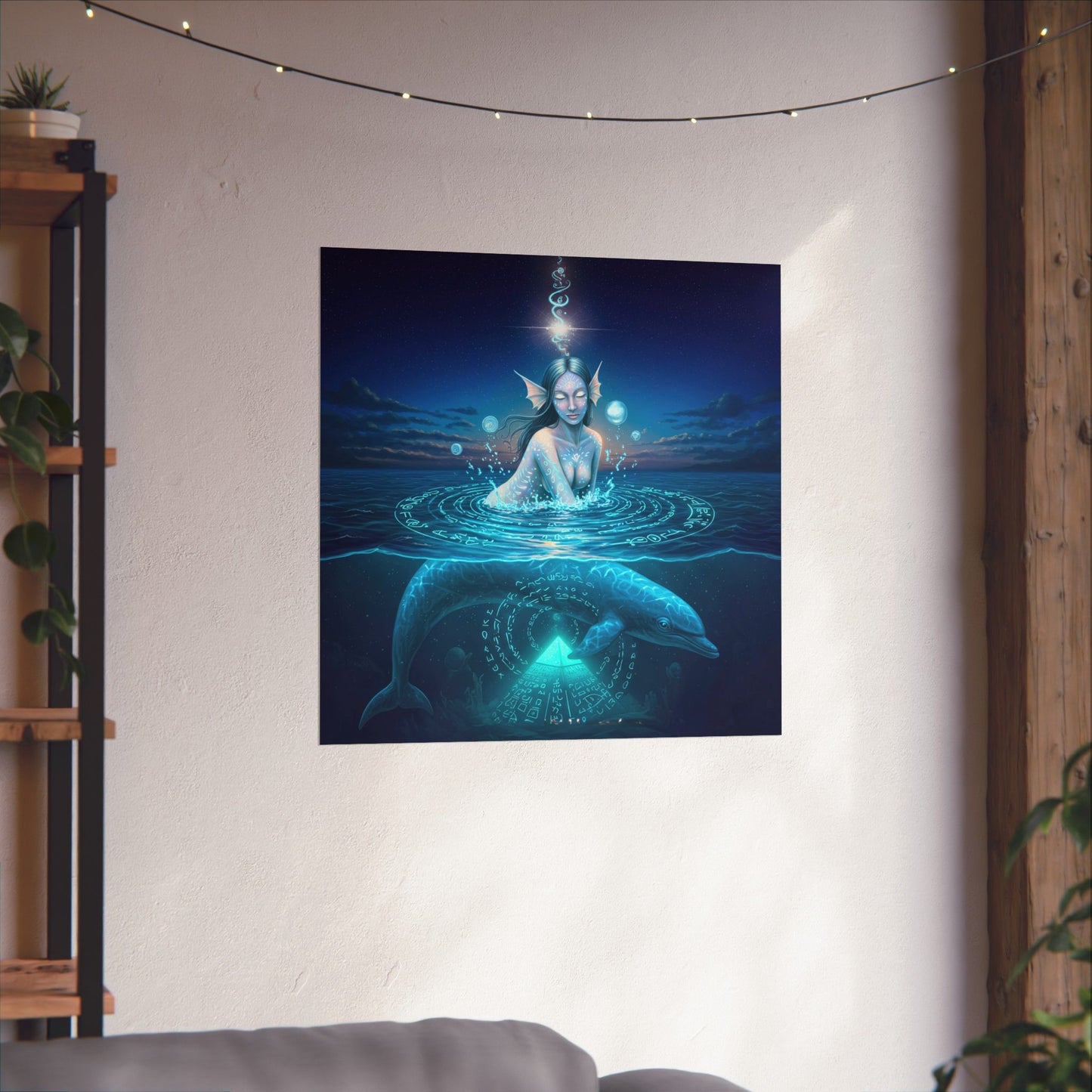 Starseed Dolphin- Museum Grade Matte Poster Art