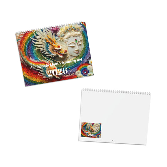 Shambhala Light Visionary Art "CHAKRA DRAGON" Calendar 2026