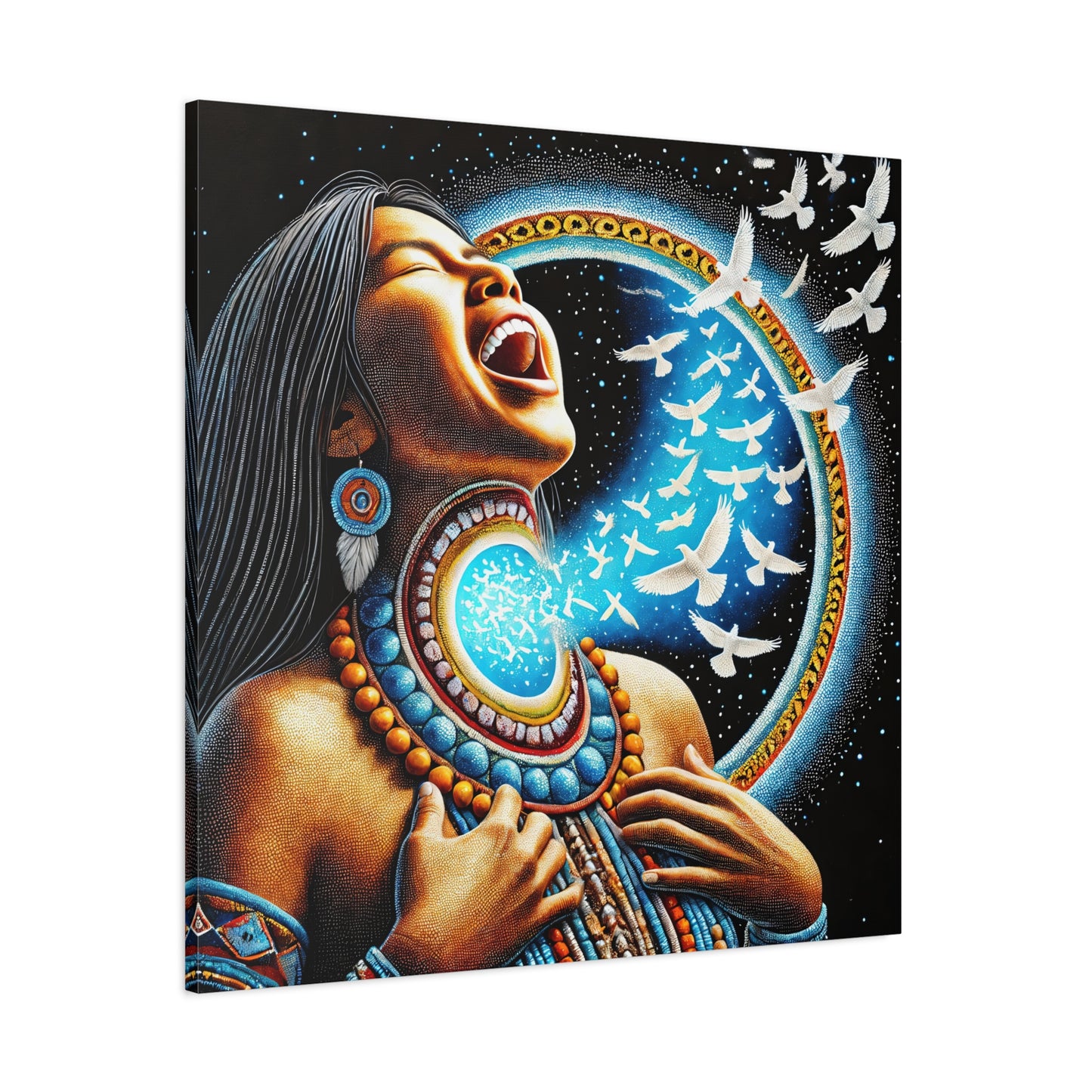 Truth of Voice-Matte Streched Canvas Art