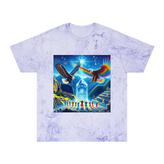 Prophecy of Eagle and Condor-Unisex Color Blast T-Shirt
