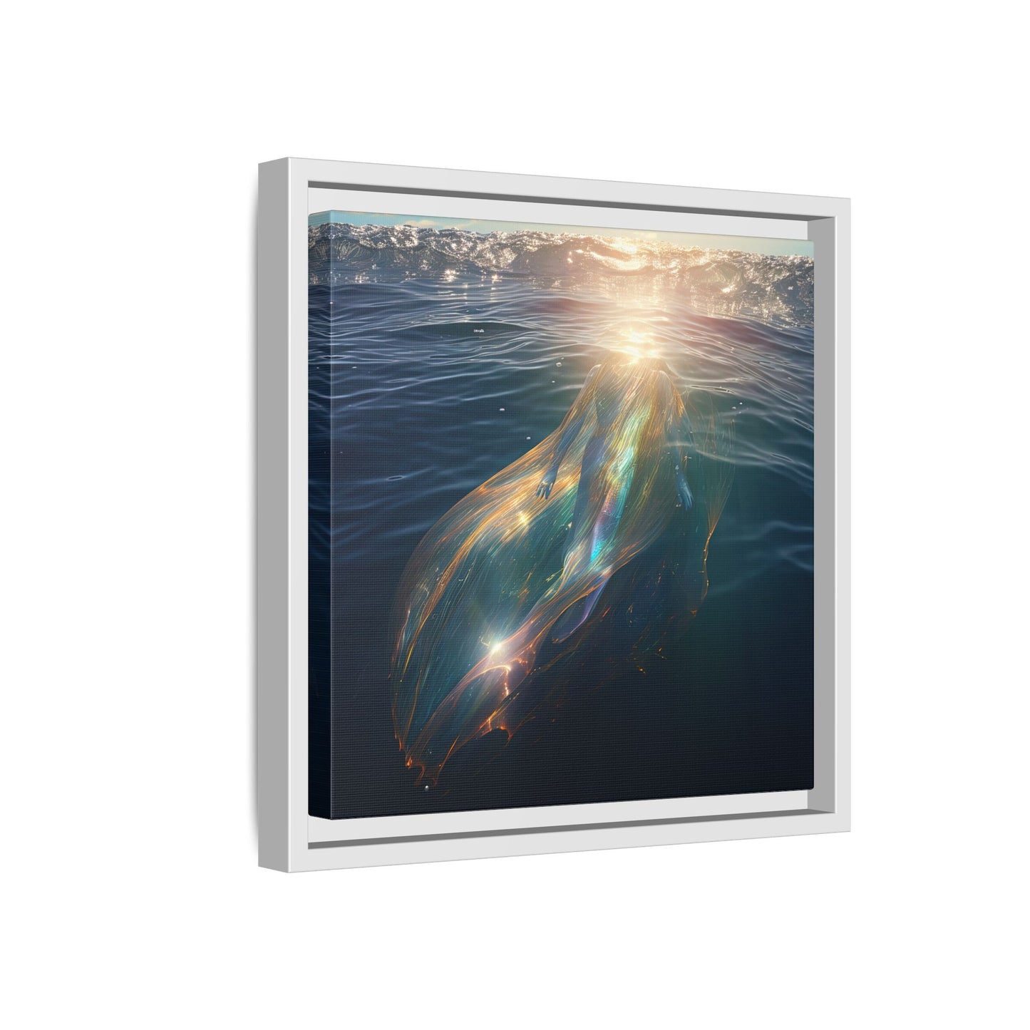 Water of Light-Framed Matte Canvas Print