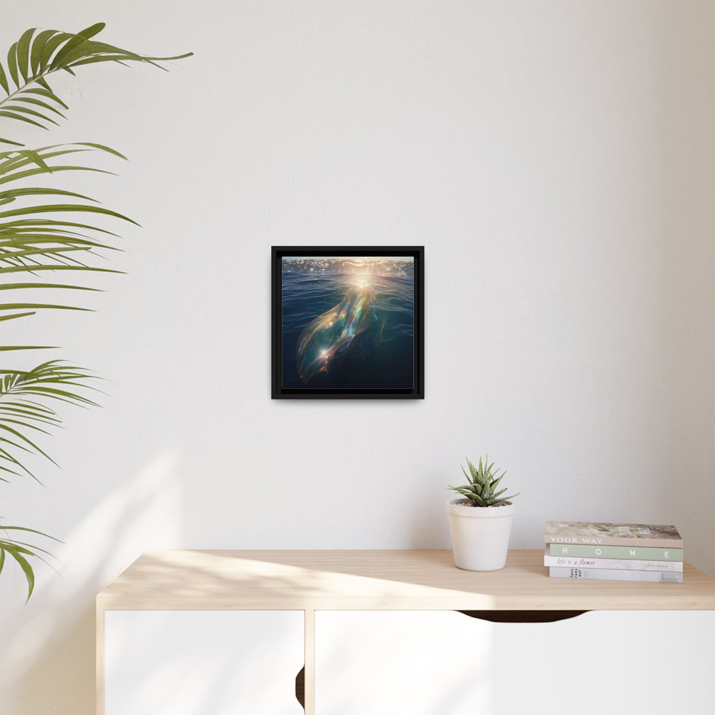 Water of Light-Framed Matte Canvas Print