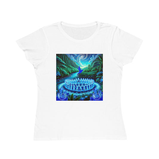 The Song of the Blue Hummingbird-100％Organic Women's T-Shirt