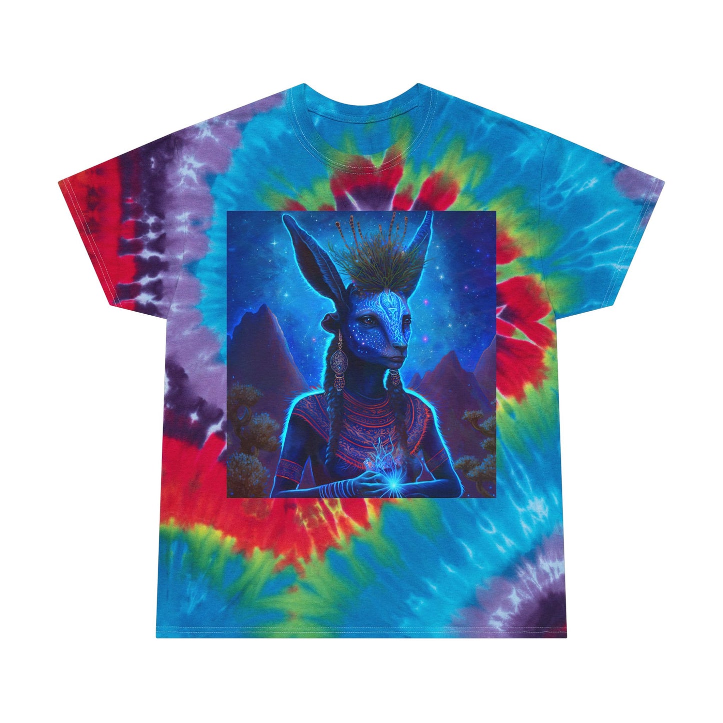 Kauyumari- Sacred Blue deer-Tie-Dye Tee