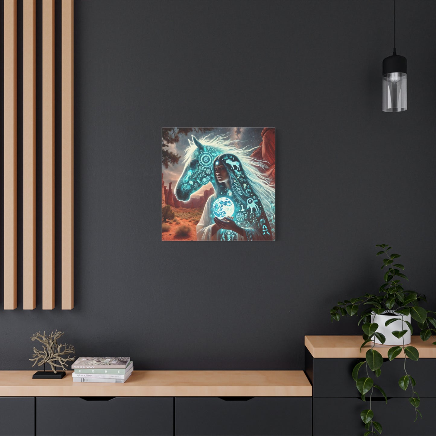 Sacred Star Horse-Matte Canvas Wall Art