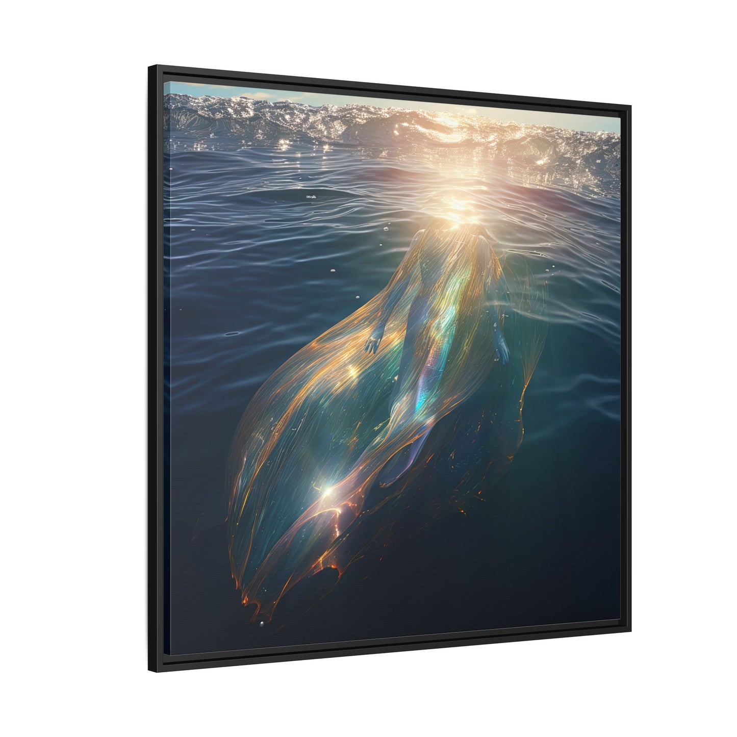 Water of Light-Framed Matte Canvas Print