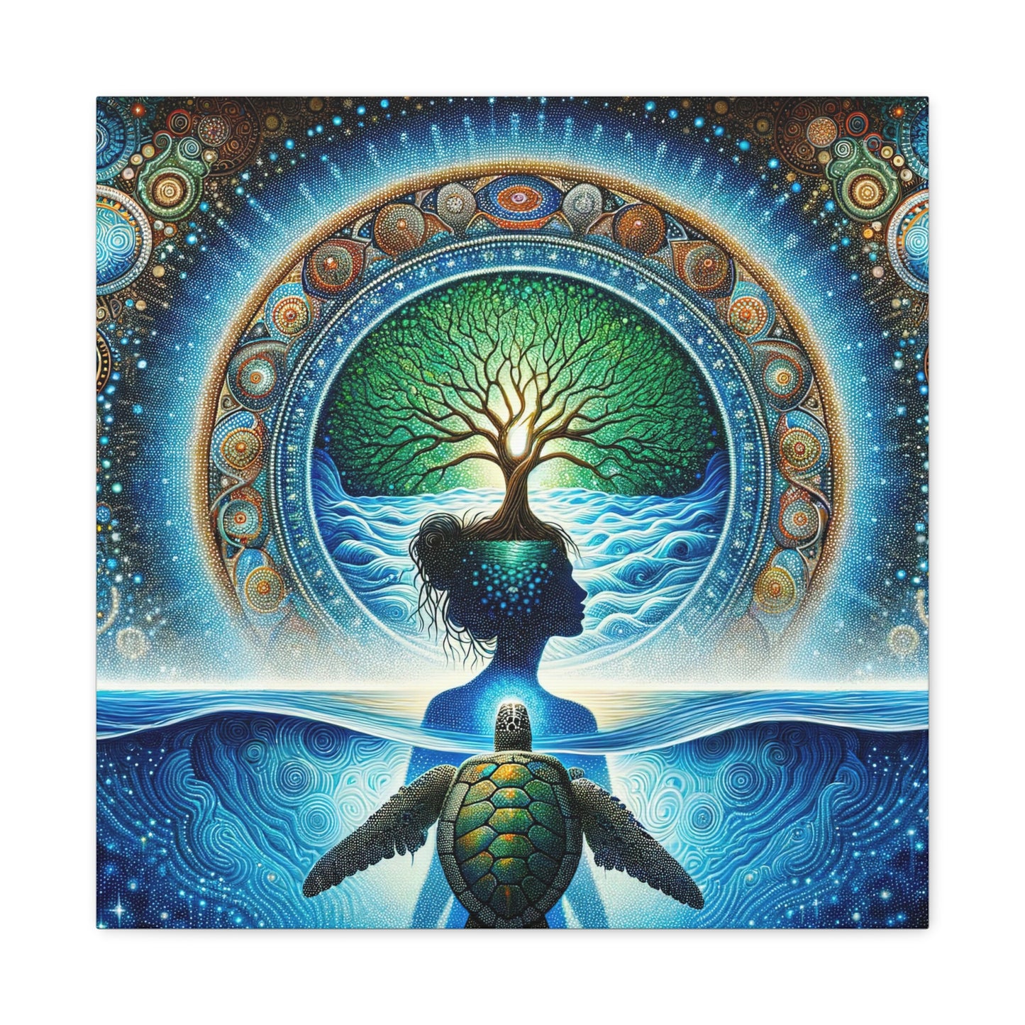 Spirit of Mother Earth-Stretched Matte Print Canvas Art