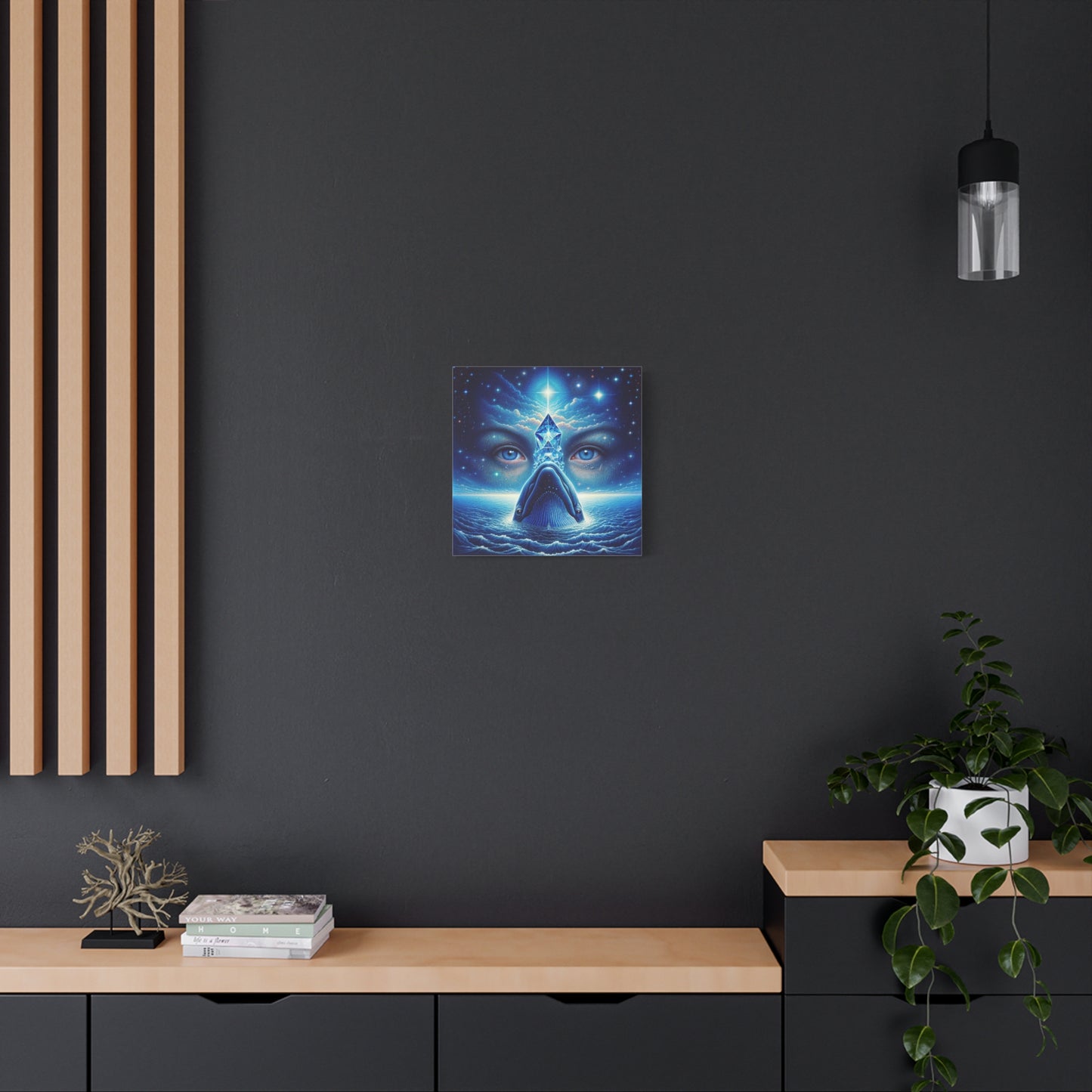 Dreamy Whale Eye -Canvas Art - Stretched Matte Print