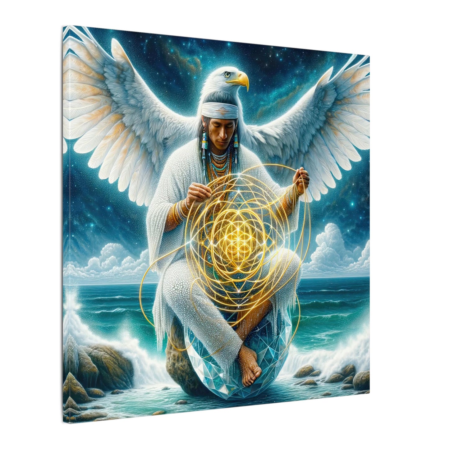 The Weaver of Light-Matte Canvas Art