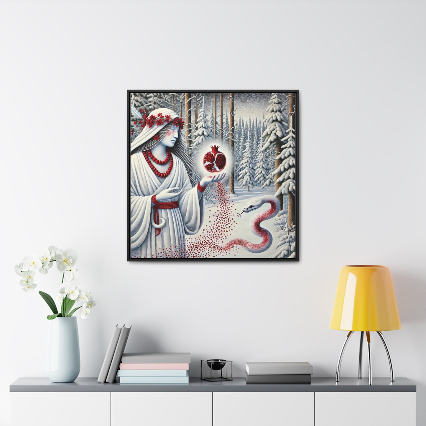 Womb Awakening-Framed Gallery Canvas Wrap