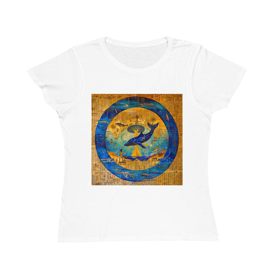 Sirius Codex: Whale Guardian and the Tree of Light-100% Organic Cotton Women's T-Shirt