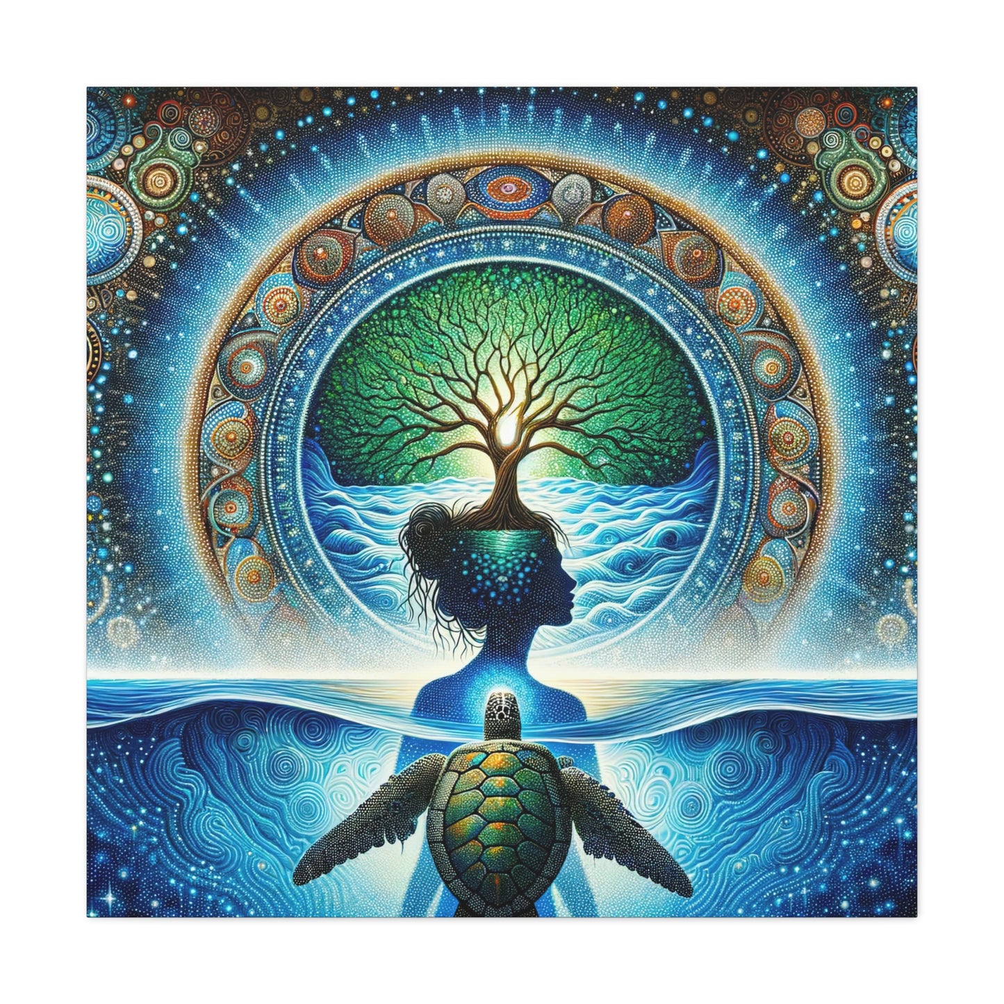 Spirit of Mother Earth-Stretched Matte Print Canvas Art