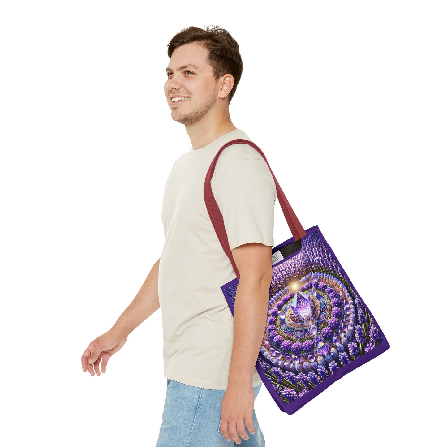 Violet Flame Mandara-Spirit Tote Bag -
