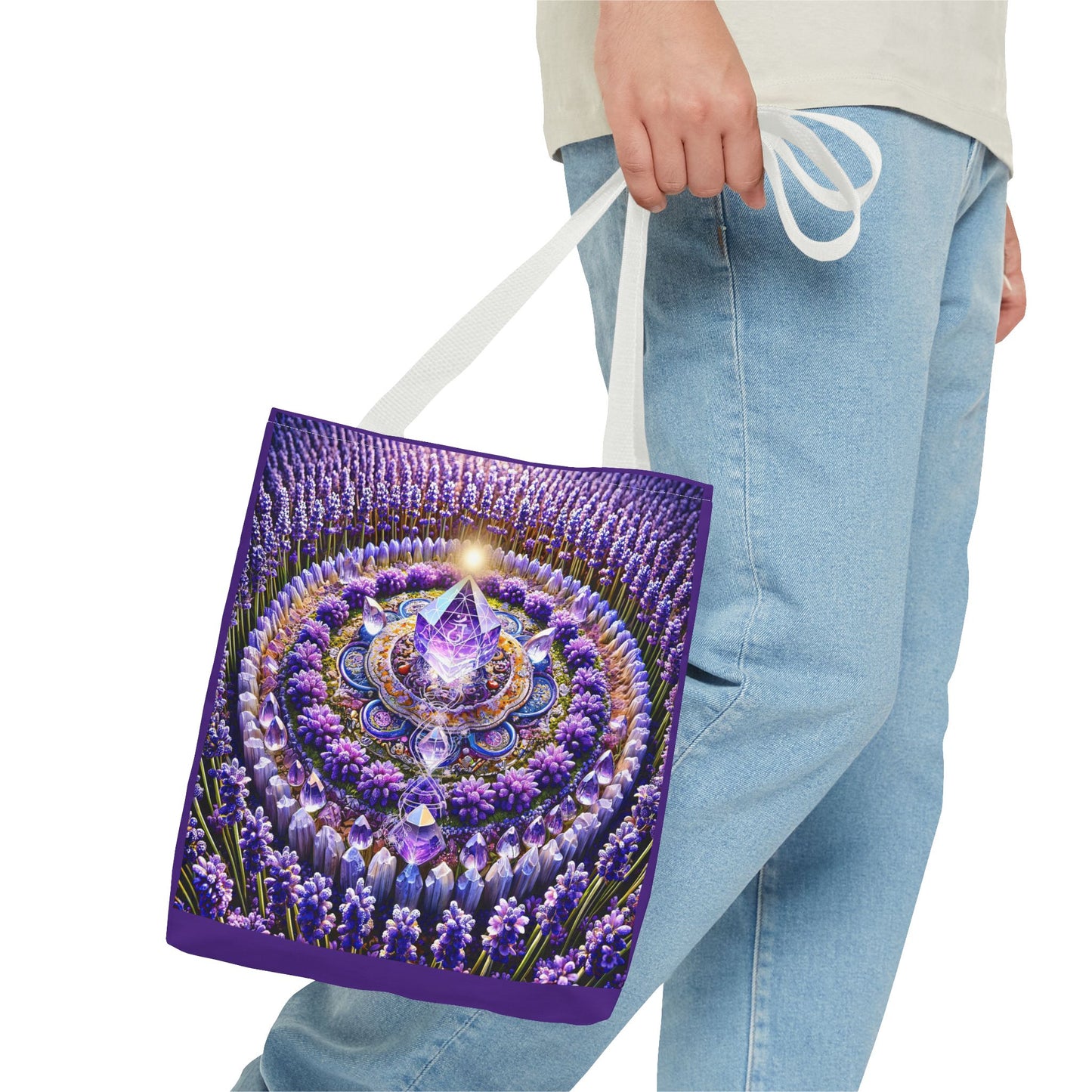 Violet Flame Mandara-Spirit Tote Bag -