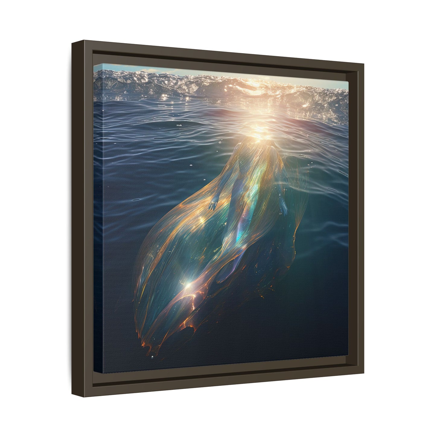 Water of Light-Framed Matte Canvas Print