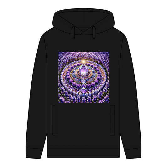 Violet Flame Mandala-Men's 100% Organic Cotton Hoodie