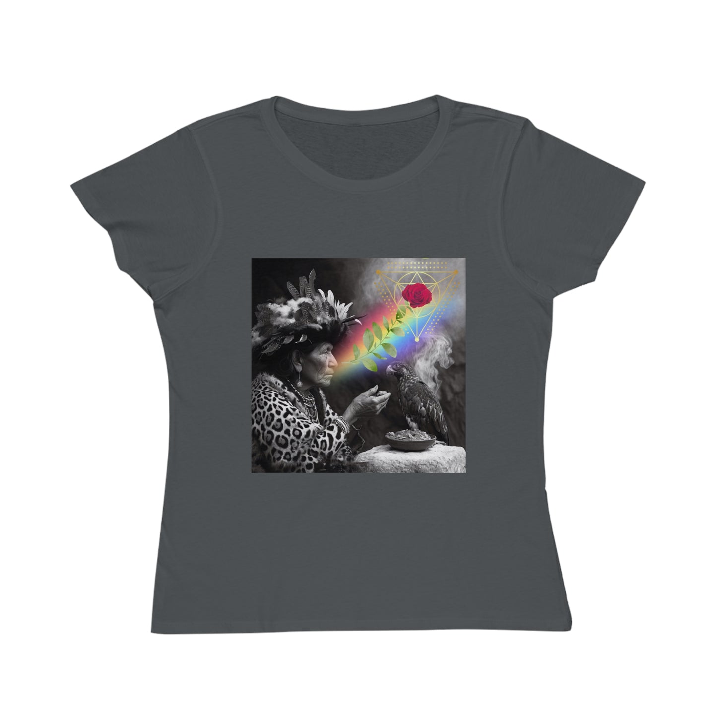 Vision of the Medicine Woman-Women's 100%organic cotton T-Shirt -