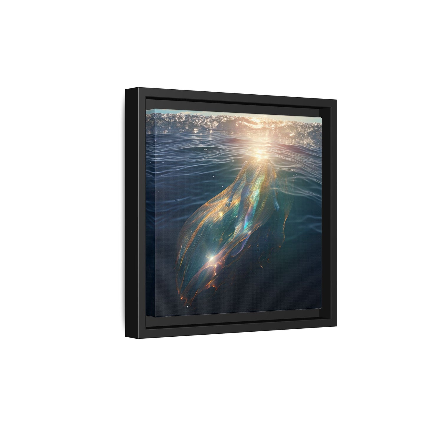 Water of Light-Framed Matte Canvas Print