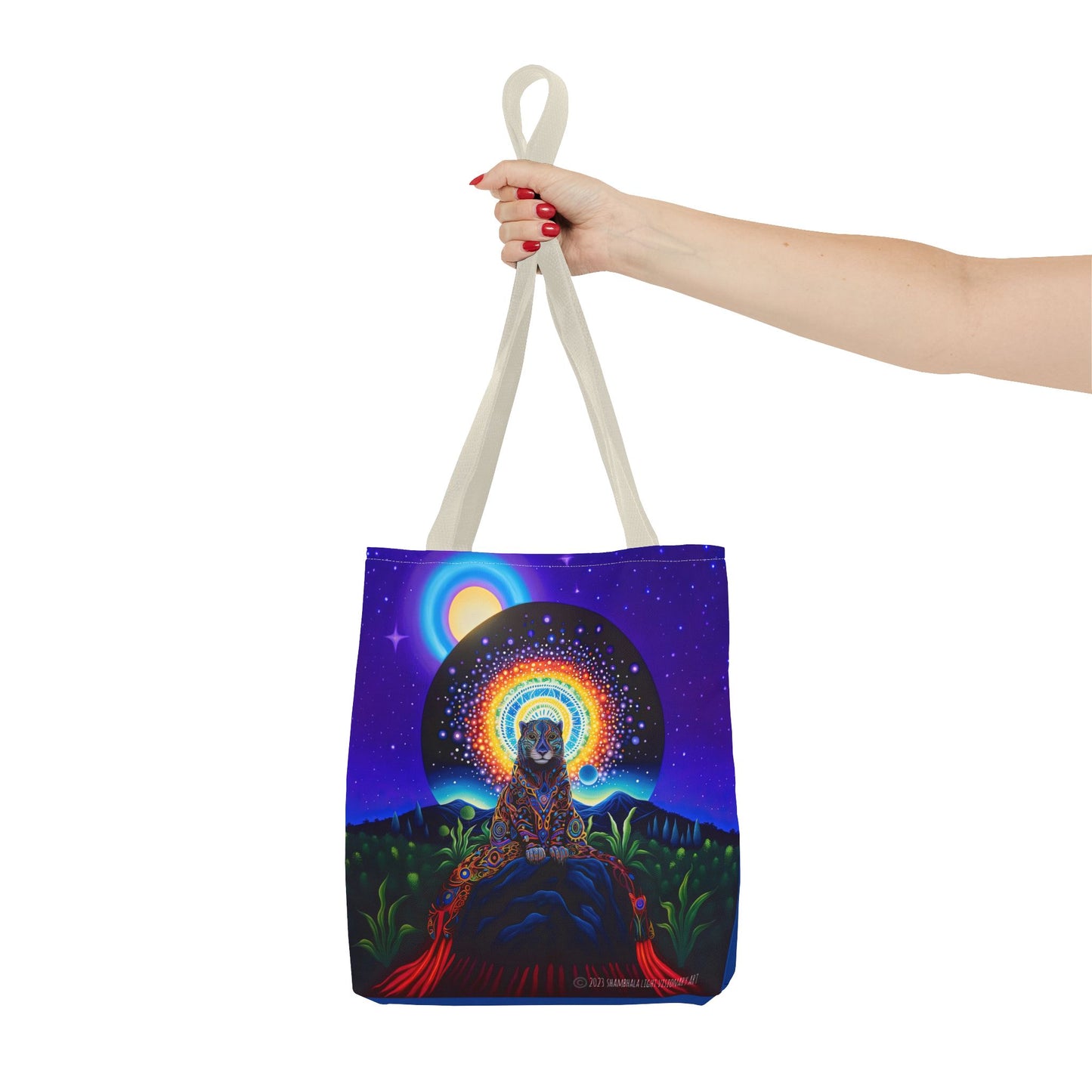 Cosmic Jaguar Tote Bag