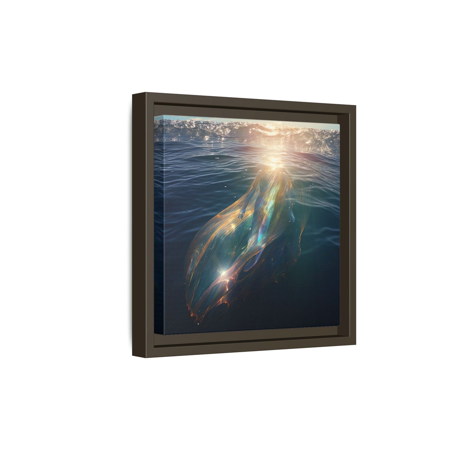 Water of Light-Framed Matte Canvas Print