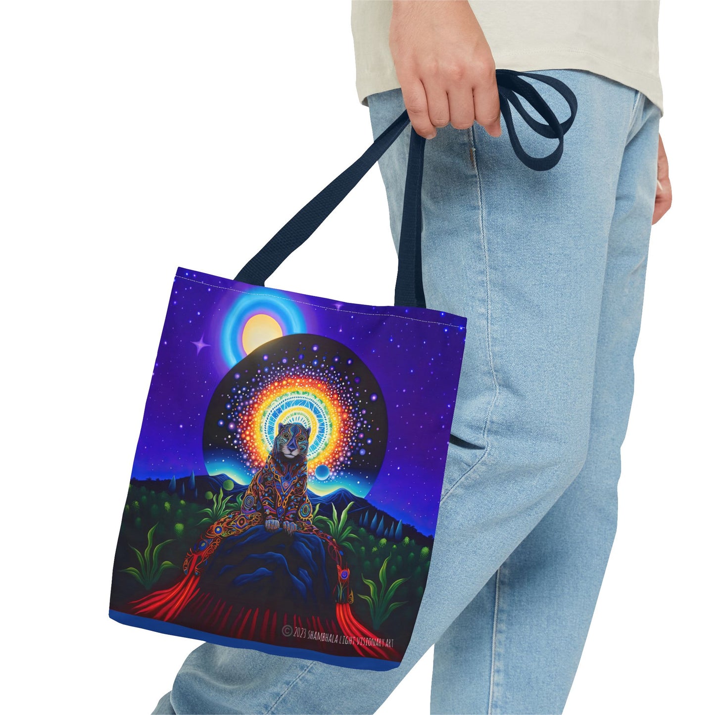 Cosmic Jaguar Tote Bag