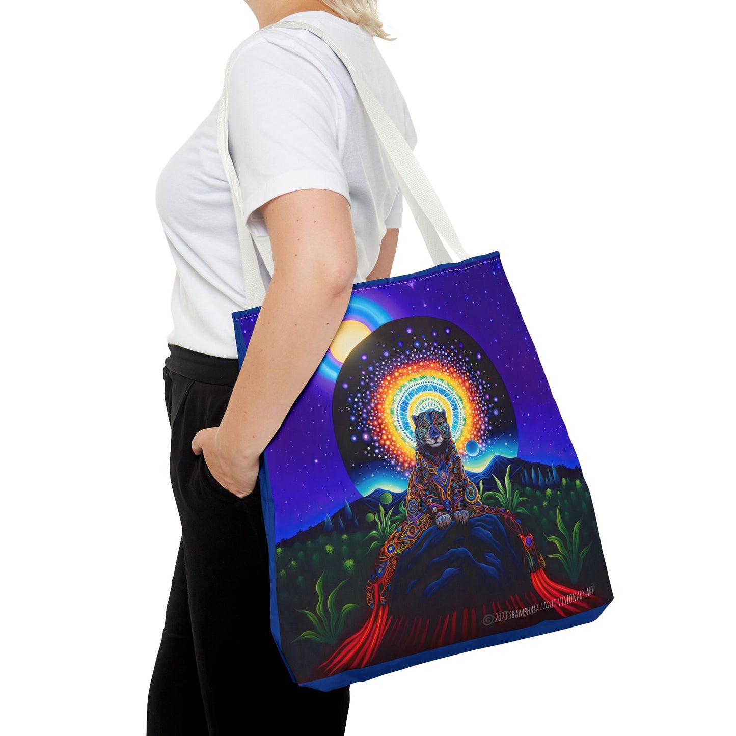 Cosmic Jaguar Tote Bag