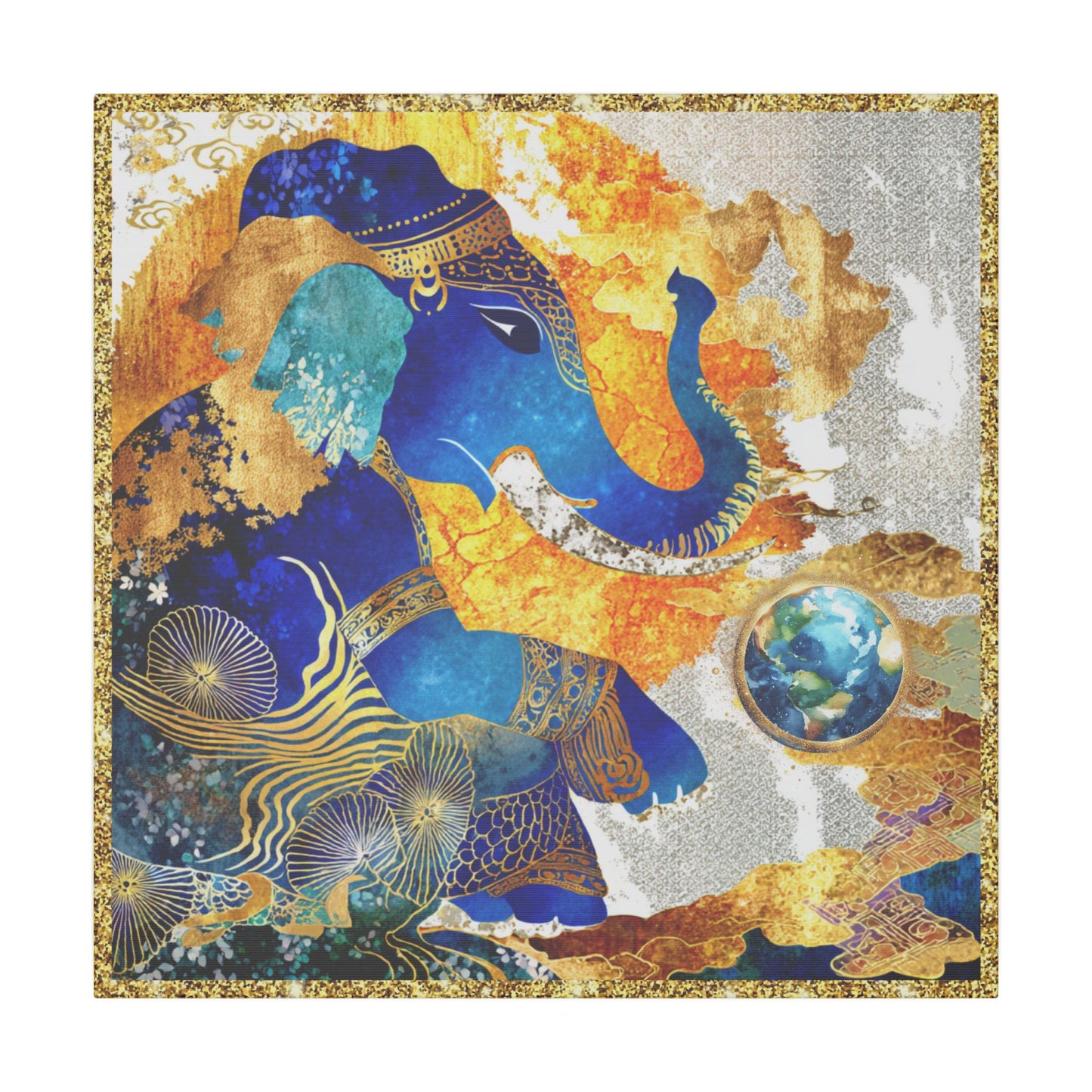Blessing of Ganesha-Matte Canvas Art