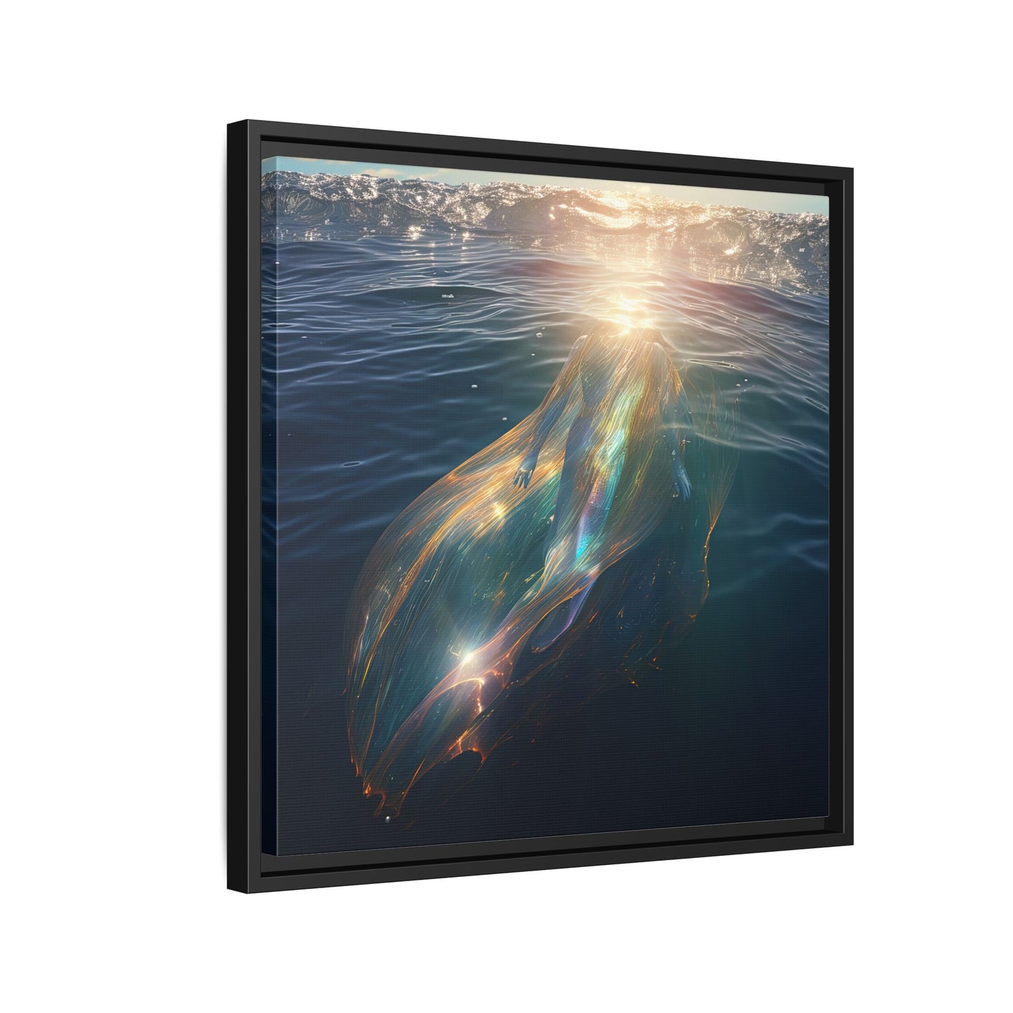 Water of Light-Framed Matte Canvas Print