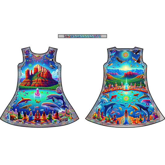 Dream Awake-Vibrant Women's Casual Dress