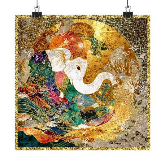 Blessing of Ganesha-Museum Grade Mattel Poster