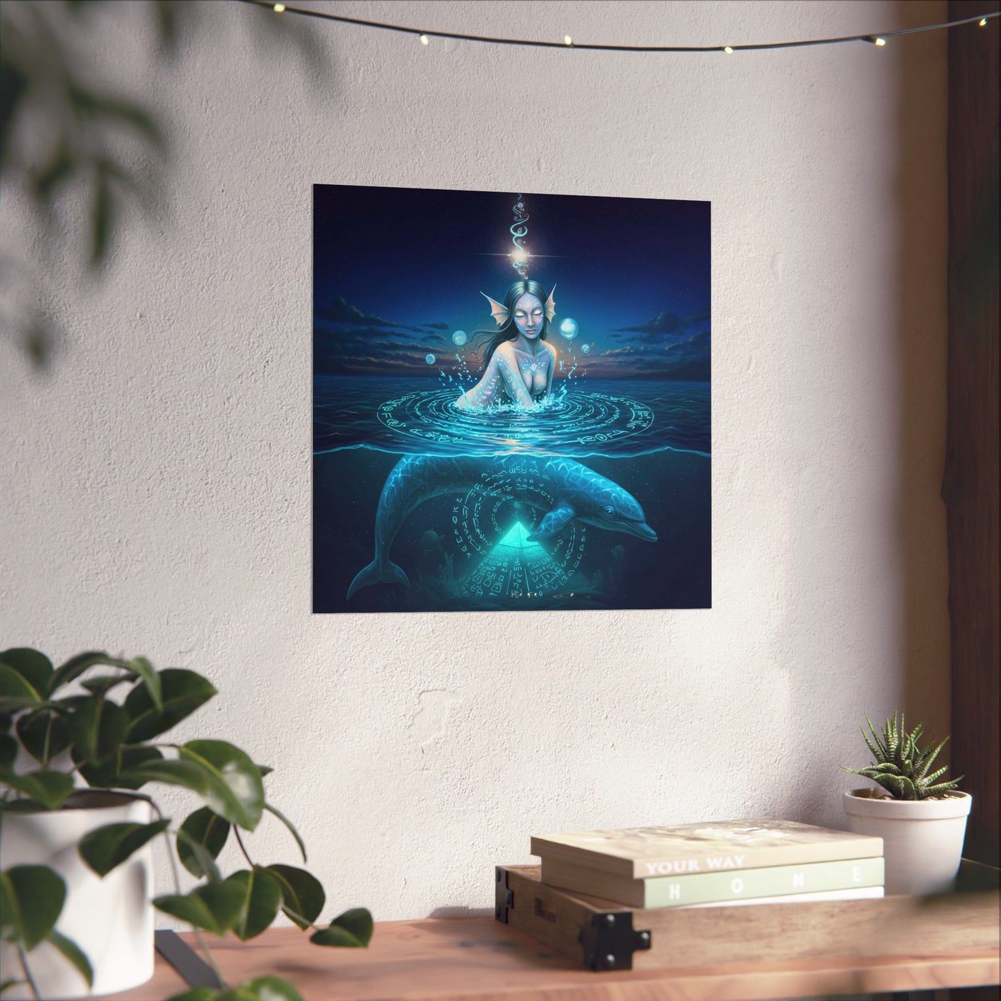 Starseed Dolphin- Museum Grade Matte Poster Art