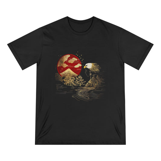 The Golden Eagle& Sun-Unisex 100% Organic Cotton T-Shirt
