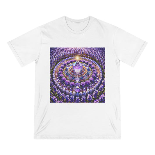 Violet Flame Mandala -Unisex 100% Organic Cotton T-Shirt