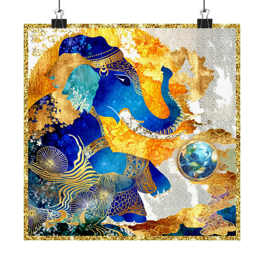 Blessing of Ganesha-Museum Grade Matte Art Poster