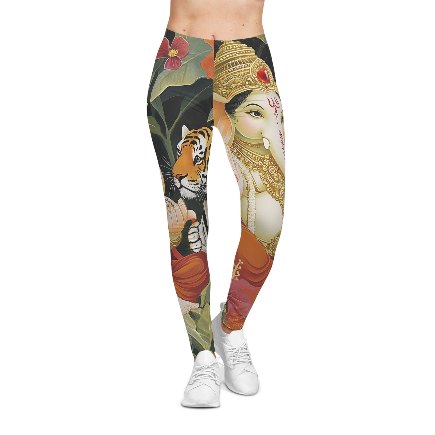 Maa Tiger & Ganesh- Women's Casual Leggings