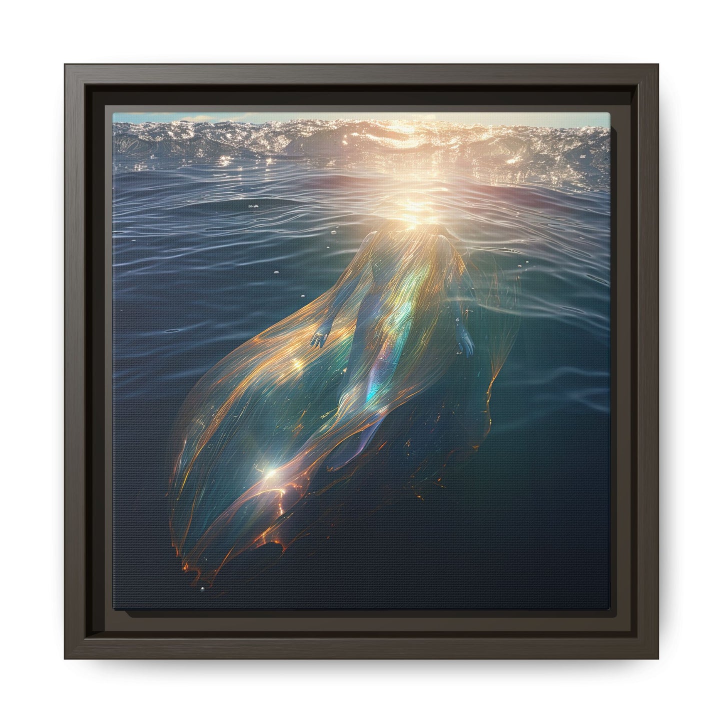 Water of Light-Framed Matte Canvas Print