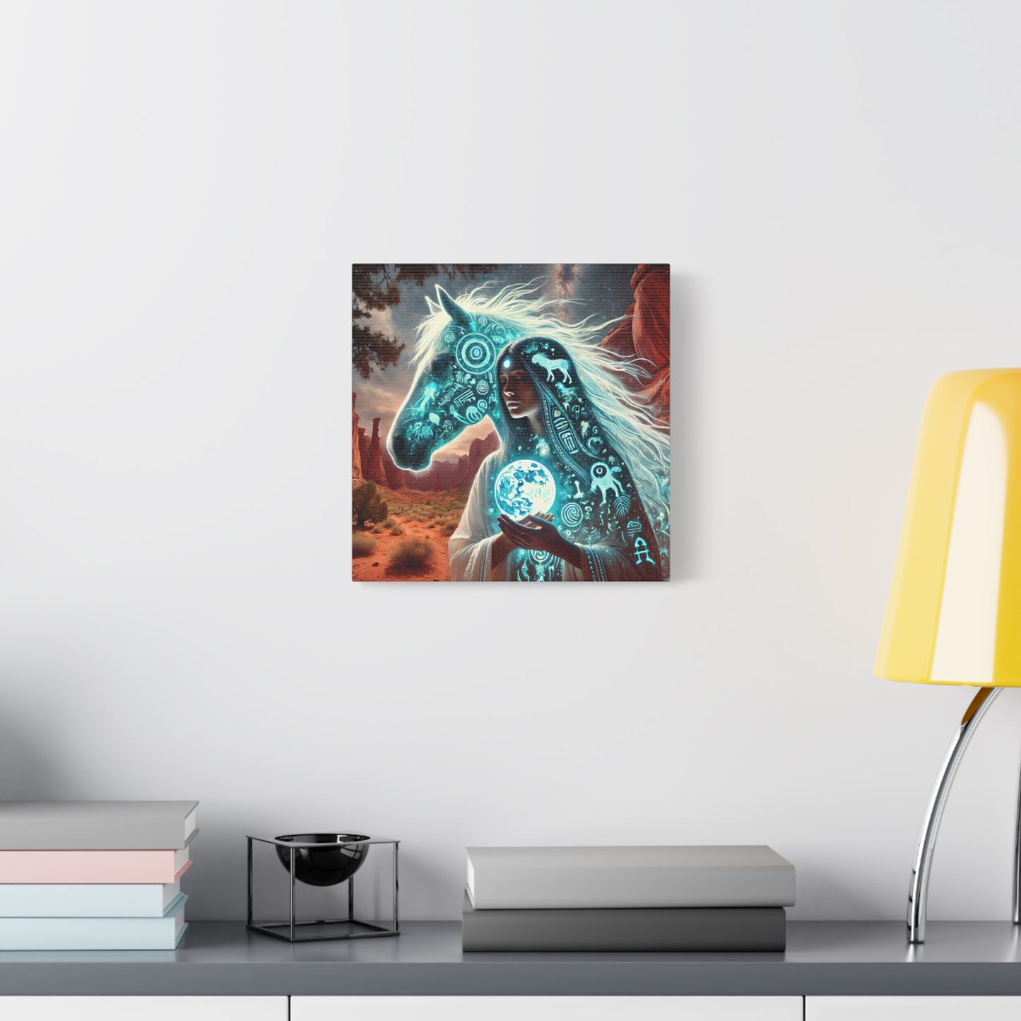 Sacred Star Horse-Matte Canvas Wall Art