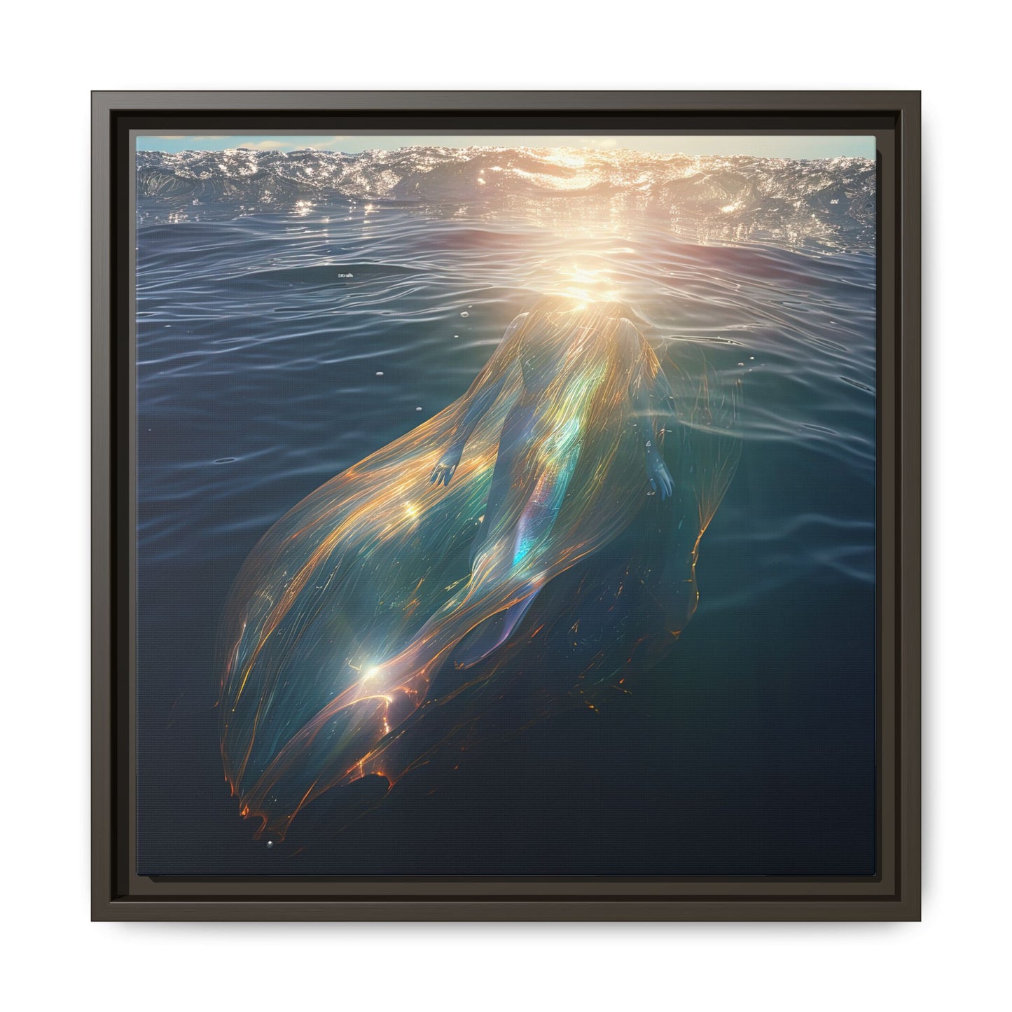 Water of Light-Framed Matte Canvas Print