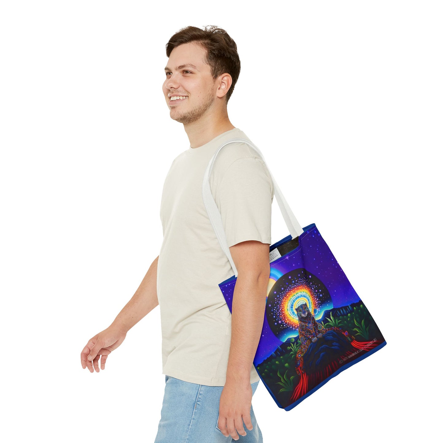Cosmic Jaguar Tote Bag